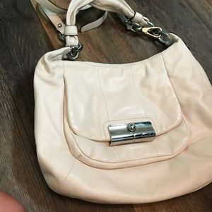 White coach bag